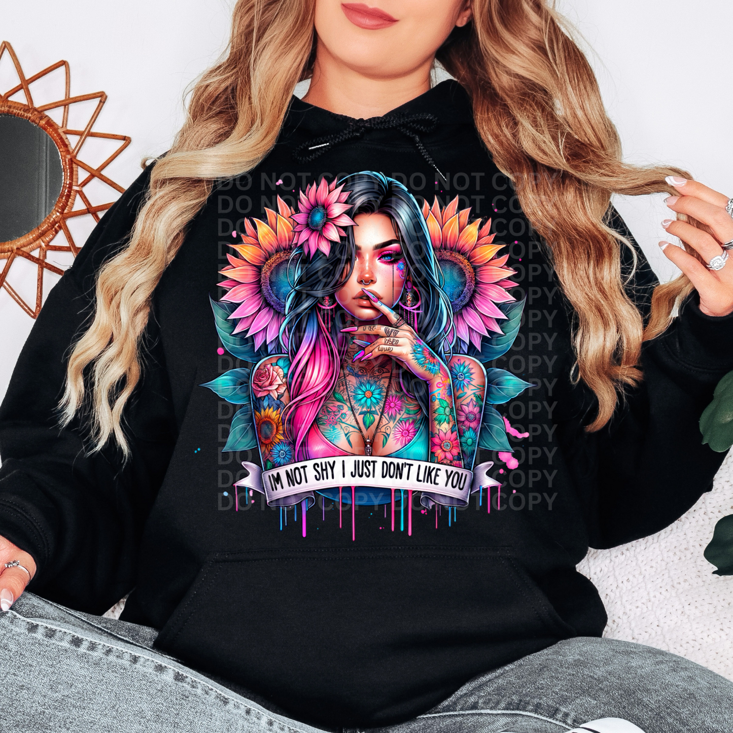 I'm Not Shy - Graphic Hoodie