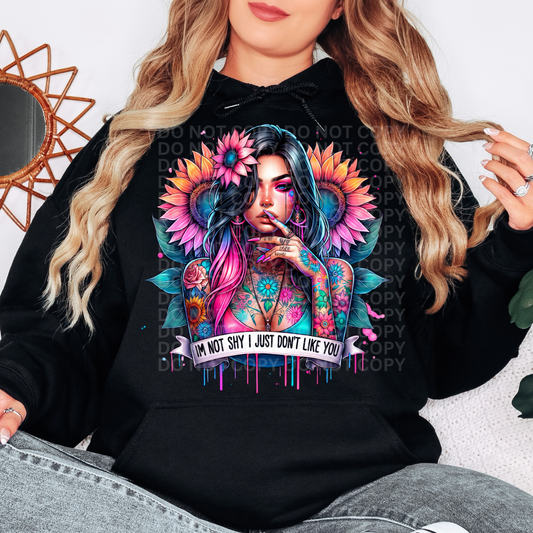 I'm Not Shy - Graphic Hoodie