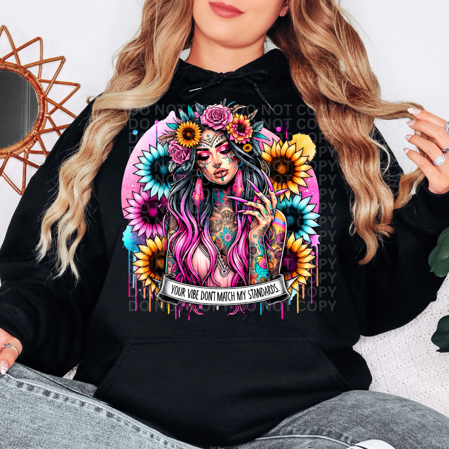 Your Vibe Doesn't Match My Standards - Graphic Hoodie