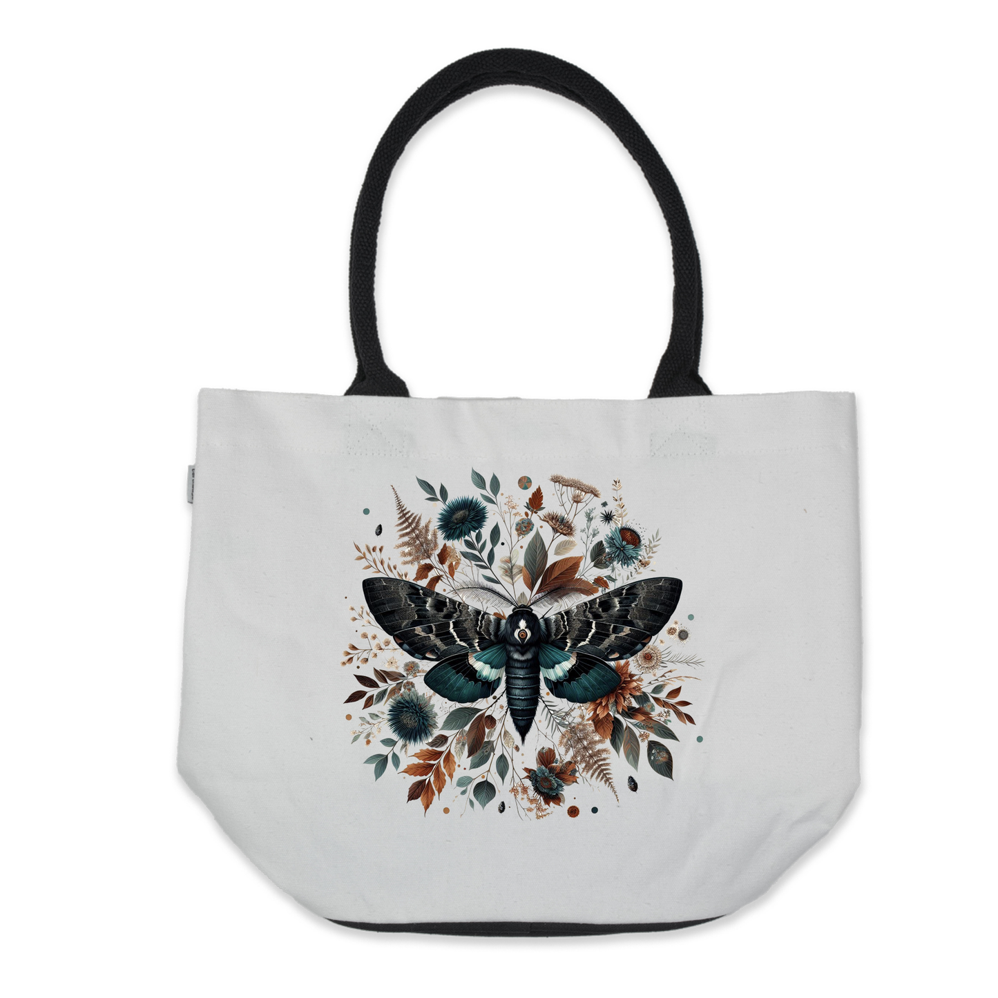 Graphic Tote Bag- Butterfly Brown/Blue