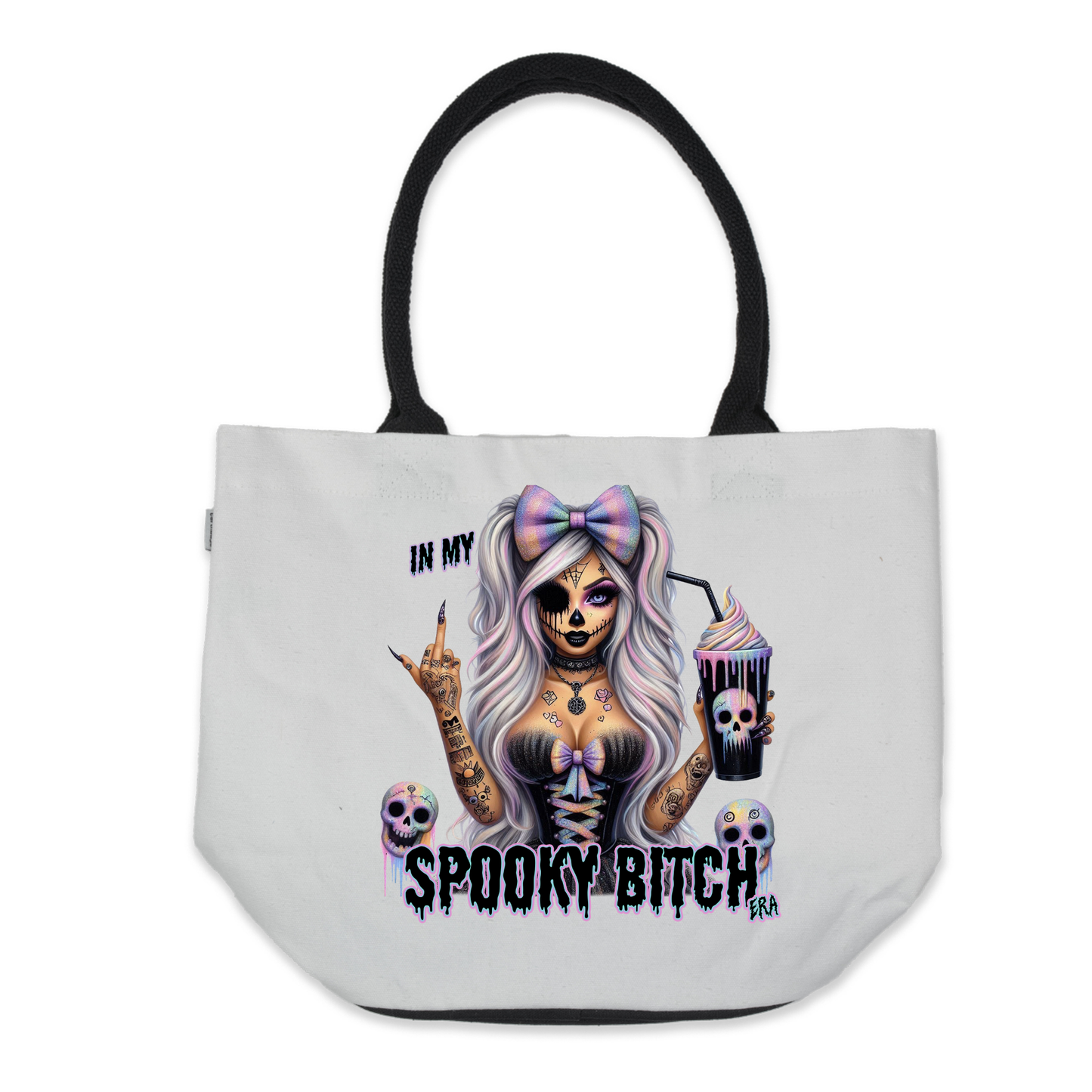 Graphic Tote Bag-Spooky Bitch
