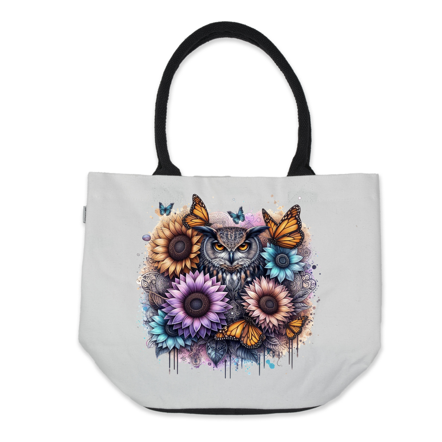 Graphic Tote Bag- Dusty Owl