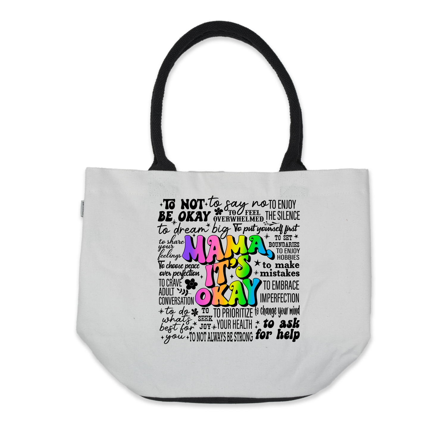 Graphic Tote Bag-Mama It's Okay