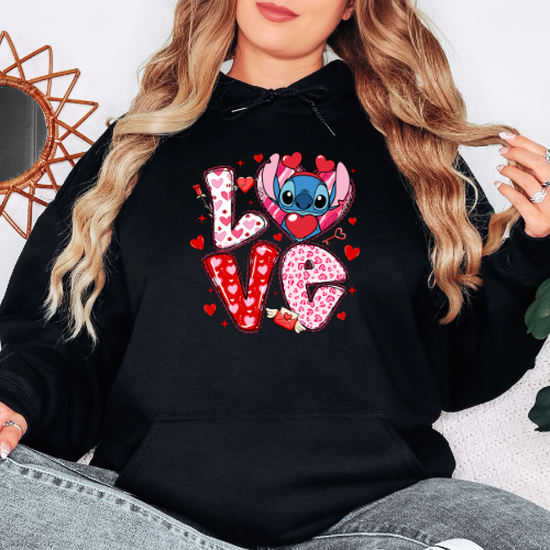 Love Stitch- Graphic Hoodie