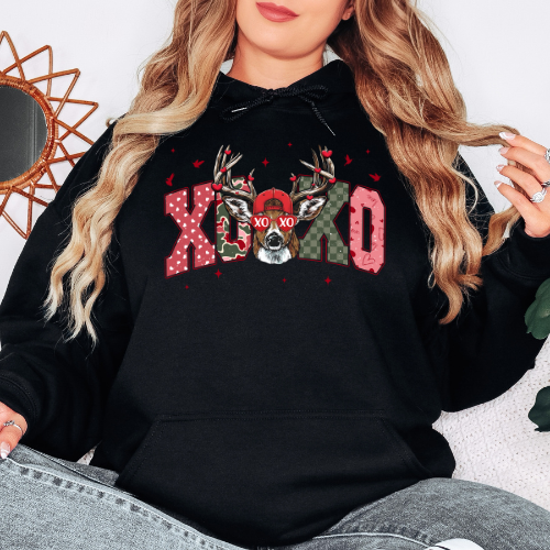 XOXO Stag- Graphic Hoodie