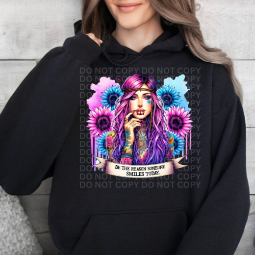 Be The Reason Someone Smiles Today - Graphic Hoodie