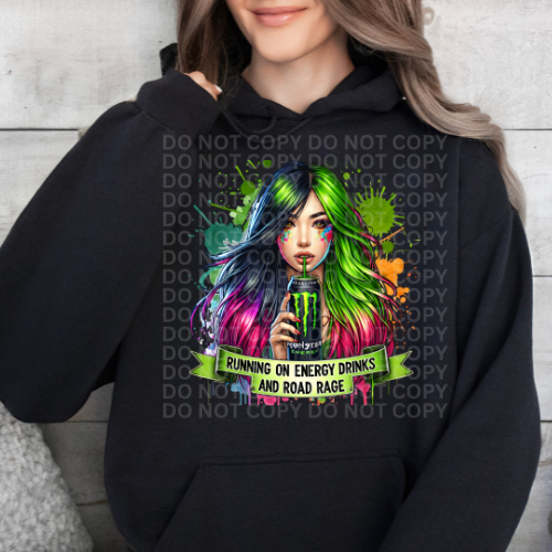 Energy Drink Monster - Road Rage Graphic Hoodie