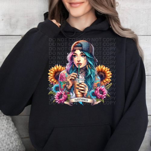 Overthinker- Graphic Hoodie