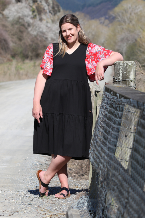 Bella Dress-Red Floral – Emily Rose Designs