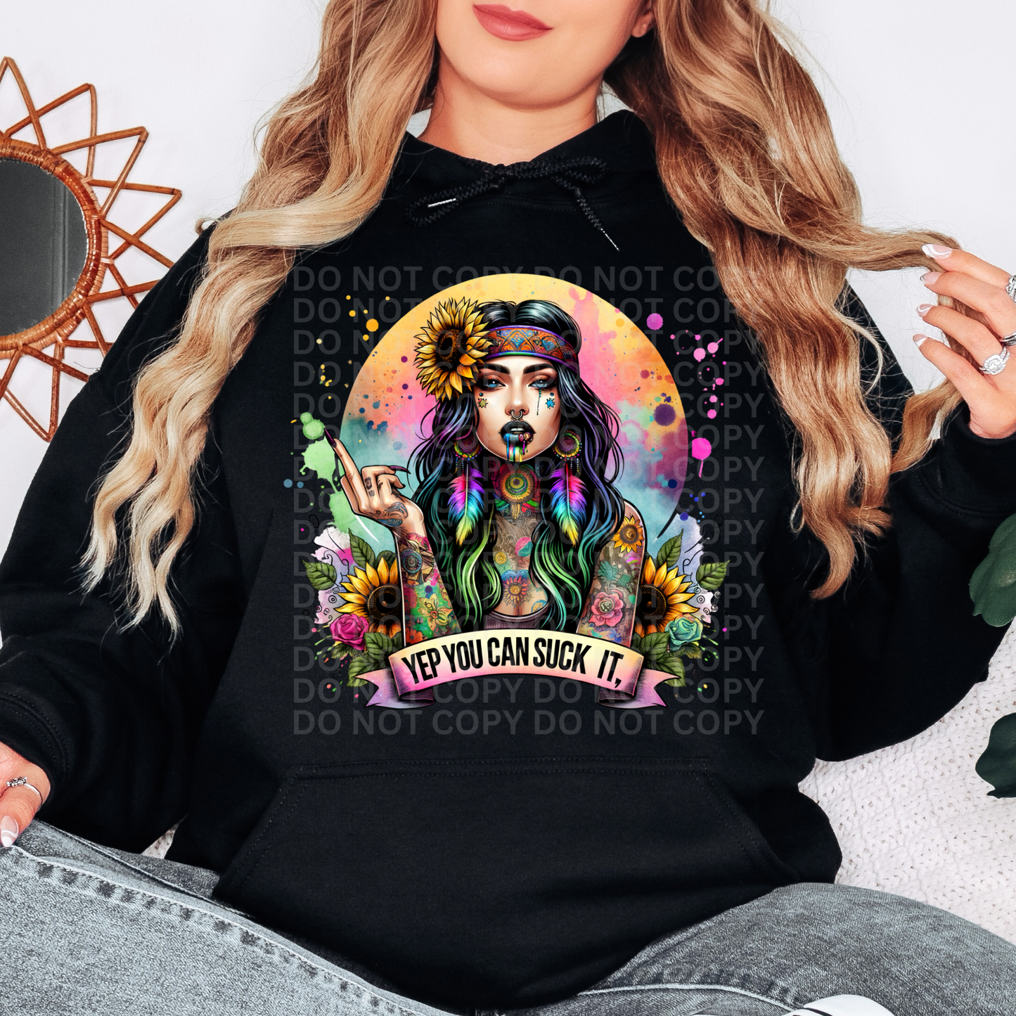Yep You Can Suck It - Graphic Hoodie