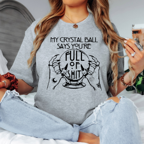 My Crystal Ball Says- Black Print