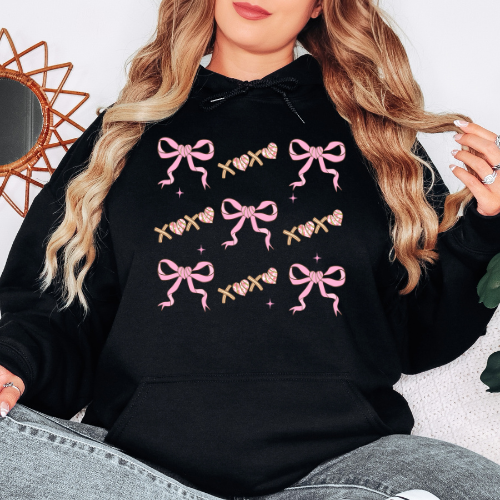 Bows & Crosses - Graphic Hoodie