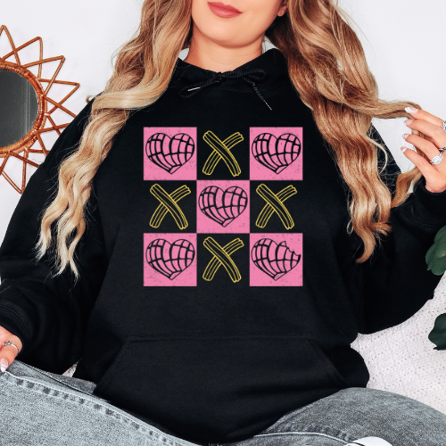 Hearts & Crosses - Graphic Hoodie