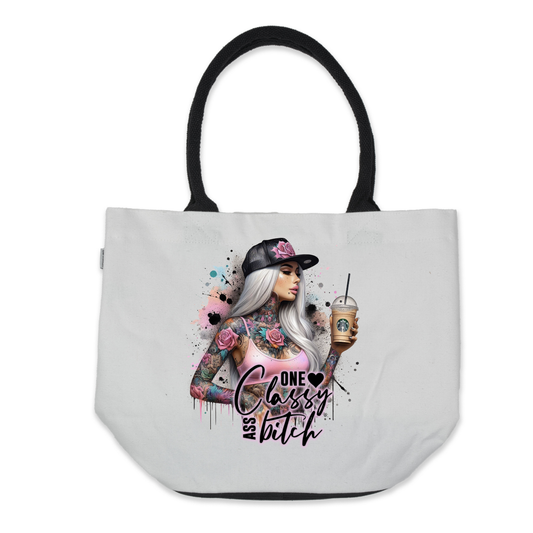 Graphic Tote Bag-One Classy Ass Bitch