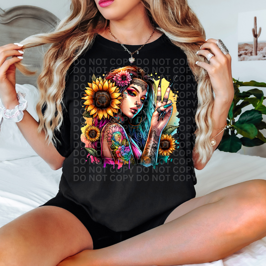 Boho Sunflower Vibe - Graphic Tee