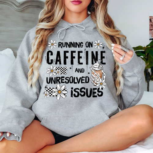 Running On Caffeine  - Graphic Hoodie