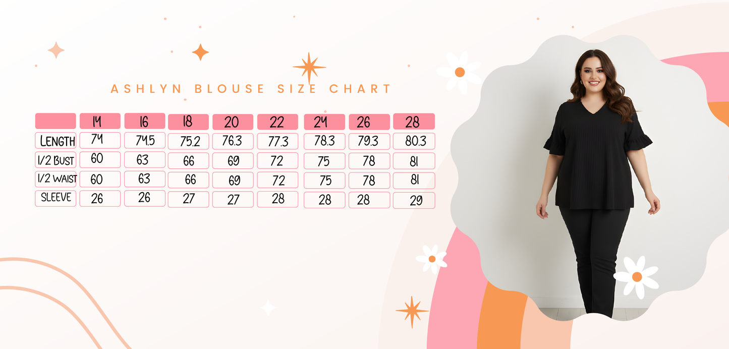 Ashlyn blouse- Black