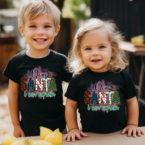 Dear Santa I Can Explain-Kids Tee