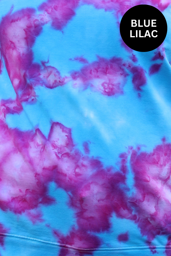 The Icy Tie Dye- Blue lilac