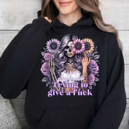 Graphic Hoodie -I almost Pulled A muscle