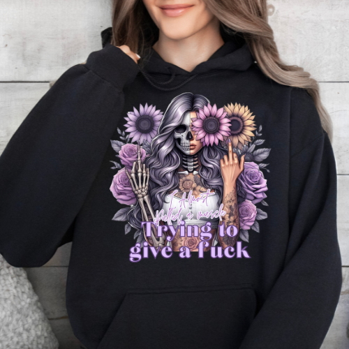 Graphic Hoodie -I almost Pulled A muscle