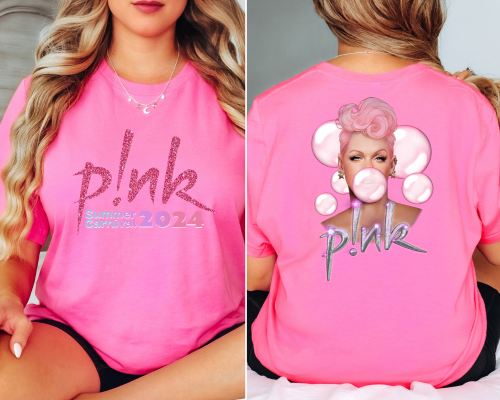 Pink Graphic Tee- Style 3