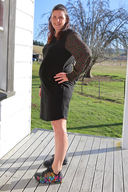 Heidi Dress - Black Floral