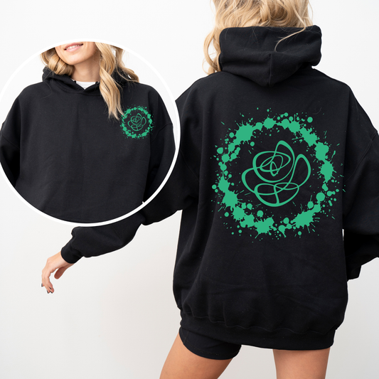 Classic Splatter Hoodie - Mint Logo