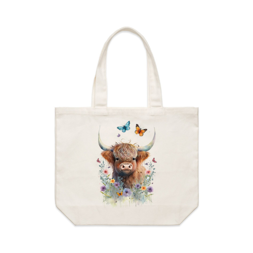 Highland Cow Tote