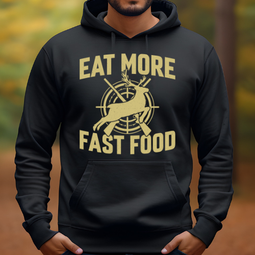 Eat More Fast Food- Men's Graphic Hoodie