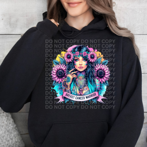 Breast Cancer Warrior - Graphic Hoodie