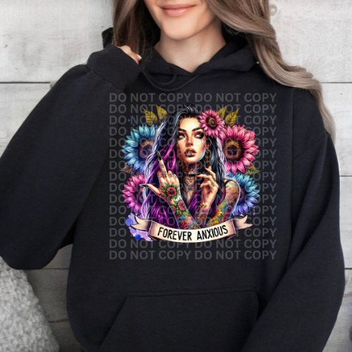Forever Anxious- Graphic Hoodie