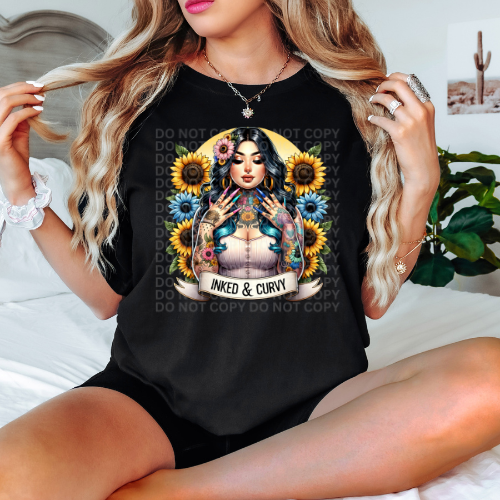 Inked & Curvy -Graphic Tee