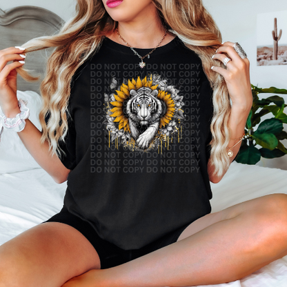 Sunflower Tiger -Graphic Tee