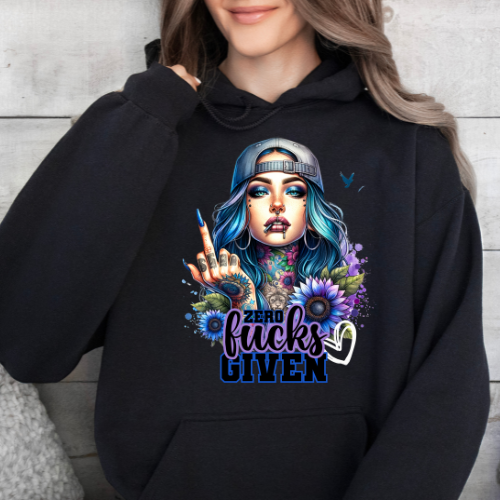 Zero Fucks Given ... - Graphic Hoodie