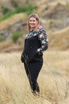 Natalie Hoodie - side view - by Emily Rose Designs. Affordable, comfortable New Zealand designed women's fashion.