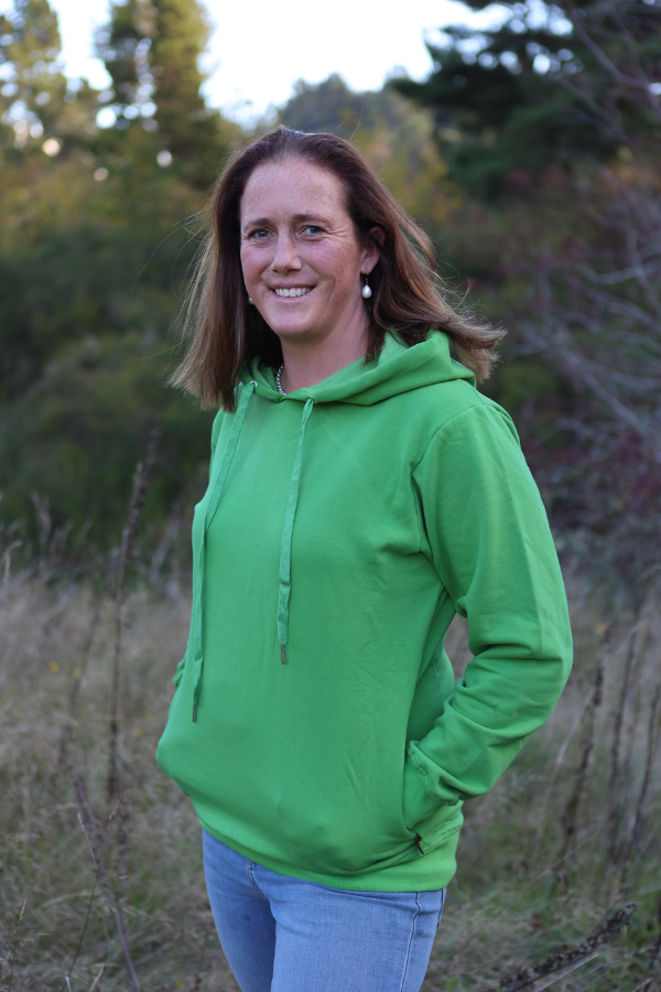 Green Emily Rose Fleece Hoodie