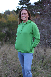 Green Emily Rose Fleece Hoodie