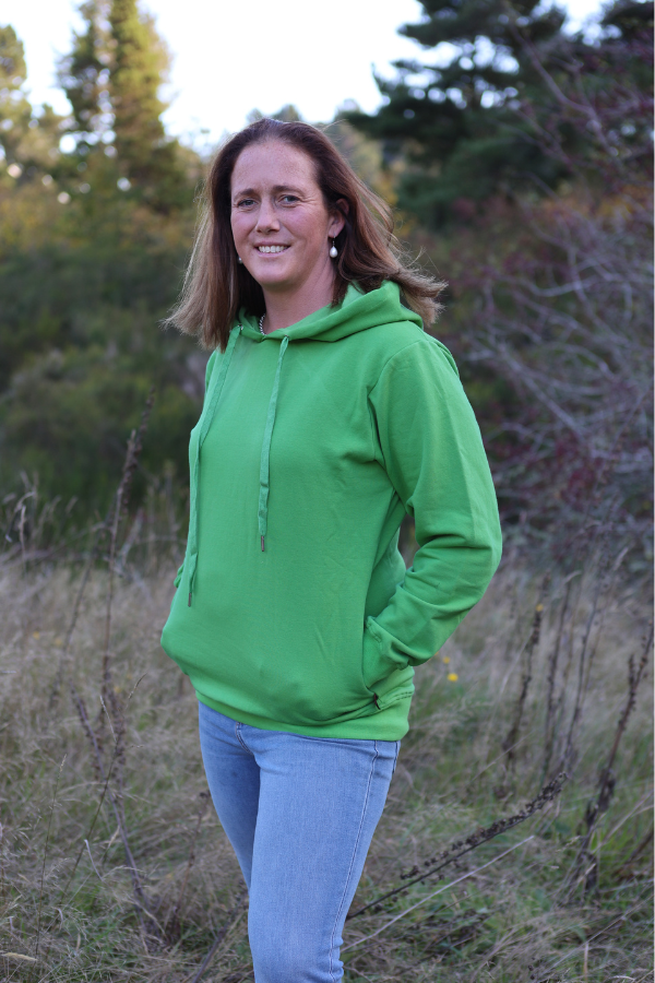 Green Emily Rose Fleece Hoodie